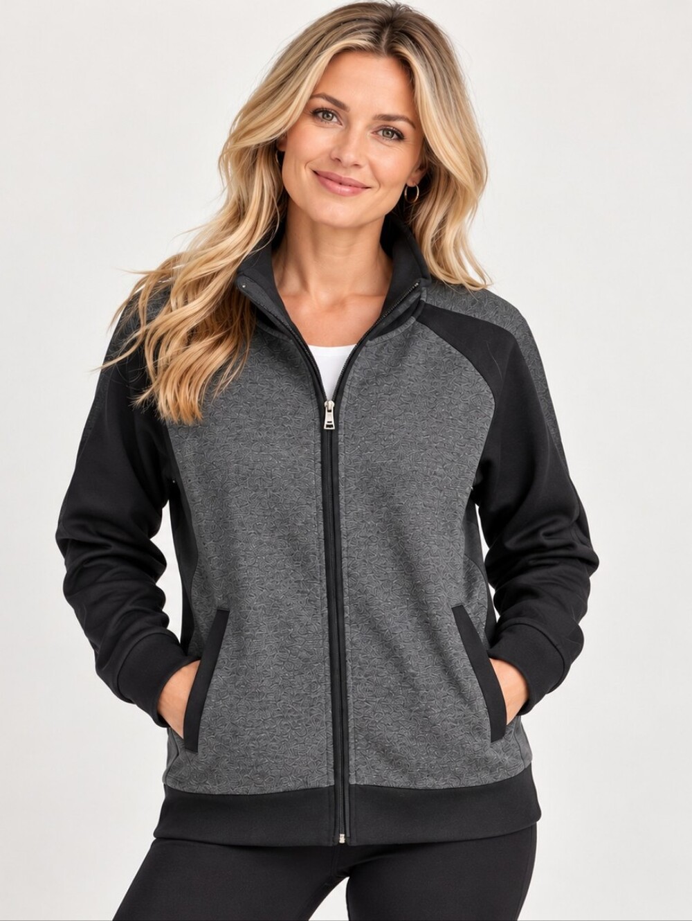 Prophecy Full-Zip Jacket in Graphite Black, UNISEX Size M